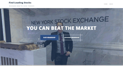 Desktop Screenshot of findleadingstocks.com